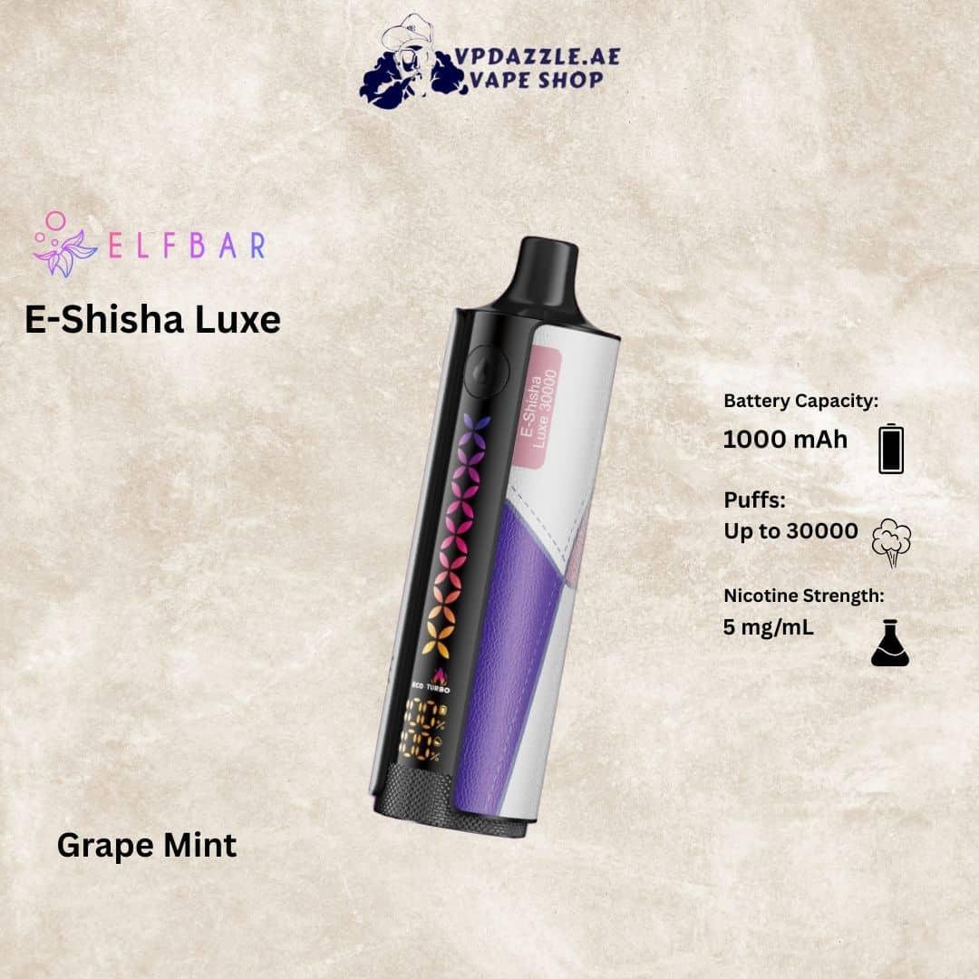 Elfbar E-Shisha Luxe Grape Mint 30000 Puffs