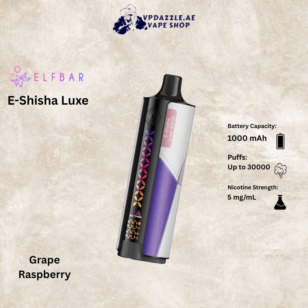 Elfbar E-Shisha Luxe Grape Raspberry 30000 Puffs