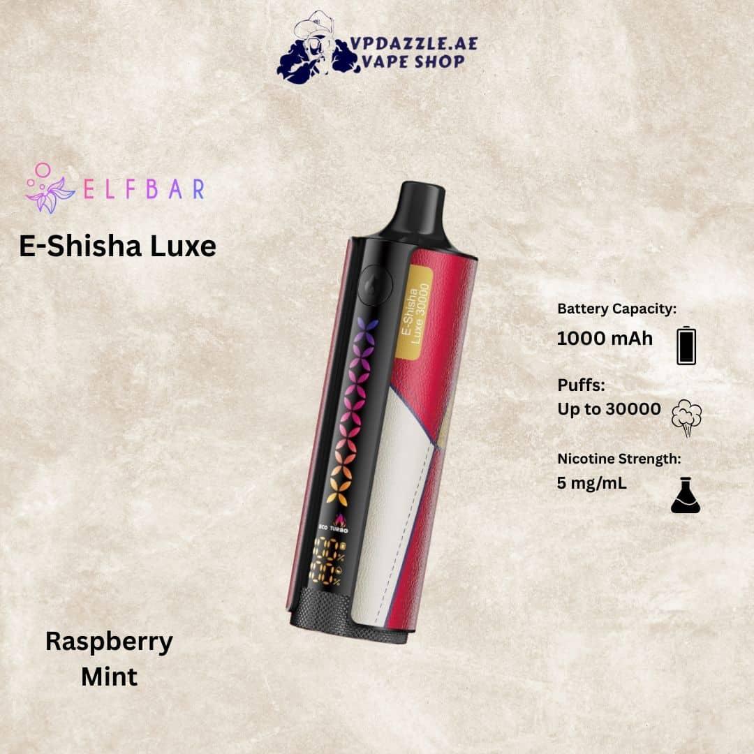 Elfbar E-Shisha Luxe Raspberry Mint 30000 Puffs