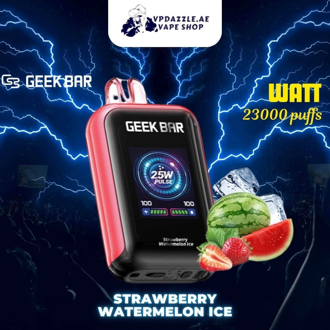 Geekbar Watt Strawberry Watermelon Ice 23k puffs