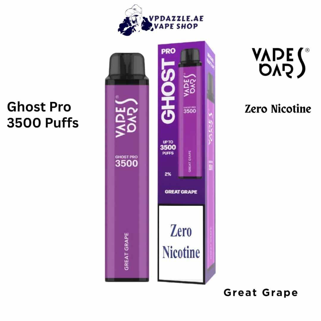 Ghost pro 3500 puffs Great Grape Zero Nicotine