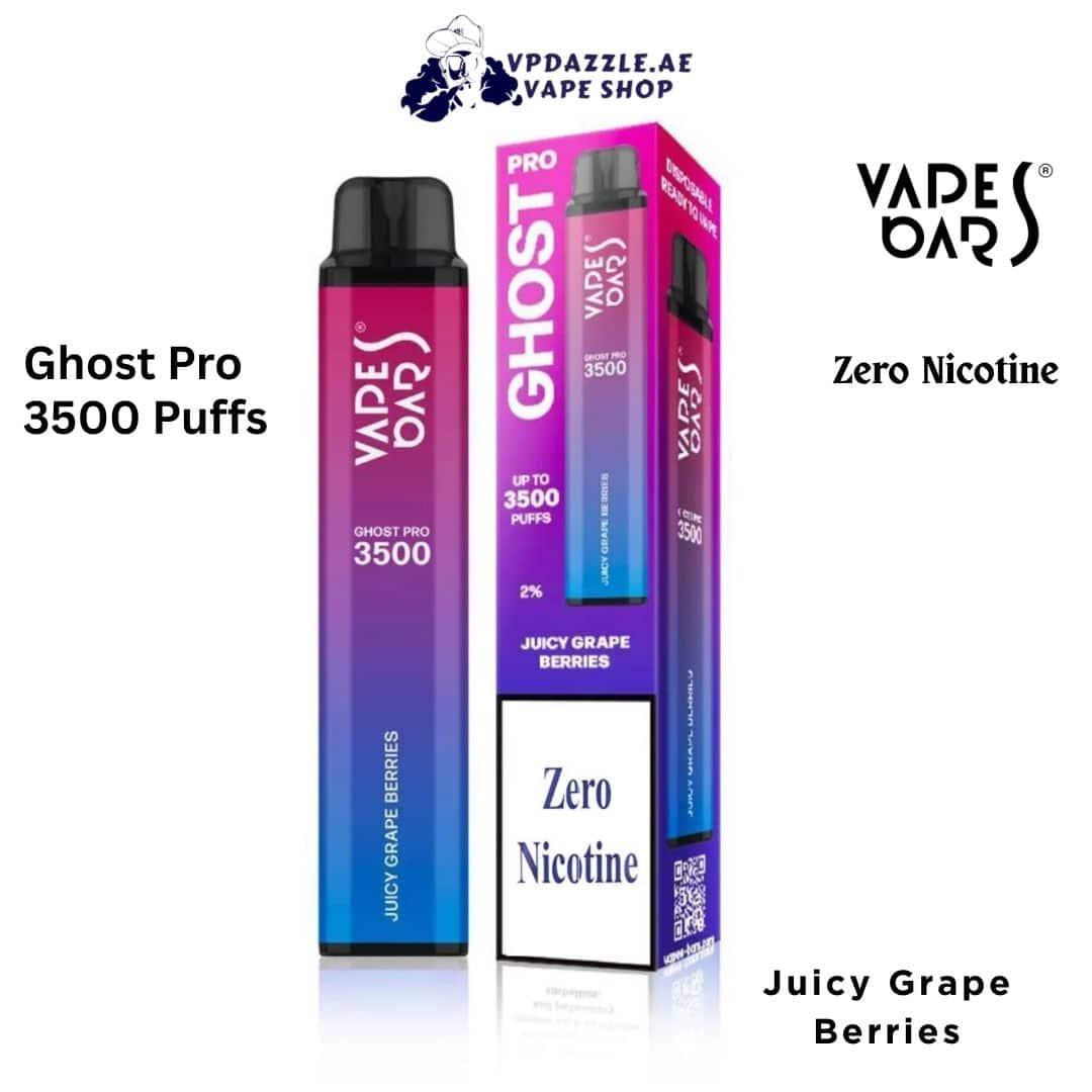 Ghost pro 3500 puffs Juicy Grape Berries Zero Nicotine