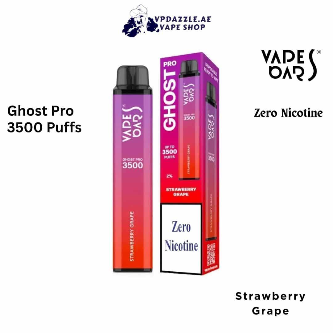 Ghost pro 3500 puffs Strawberry Grape Zero Nicotine