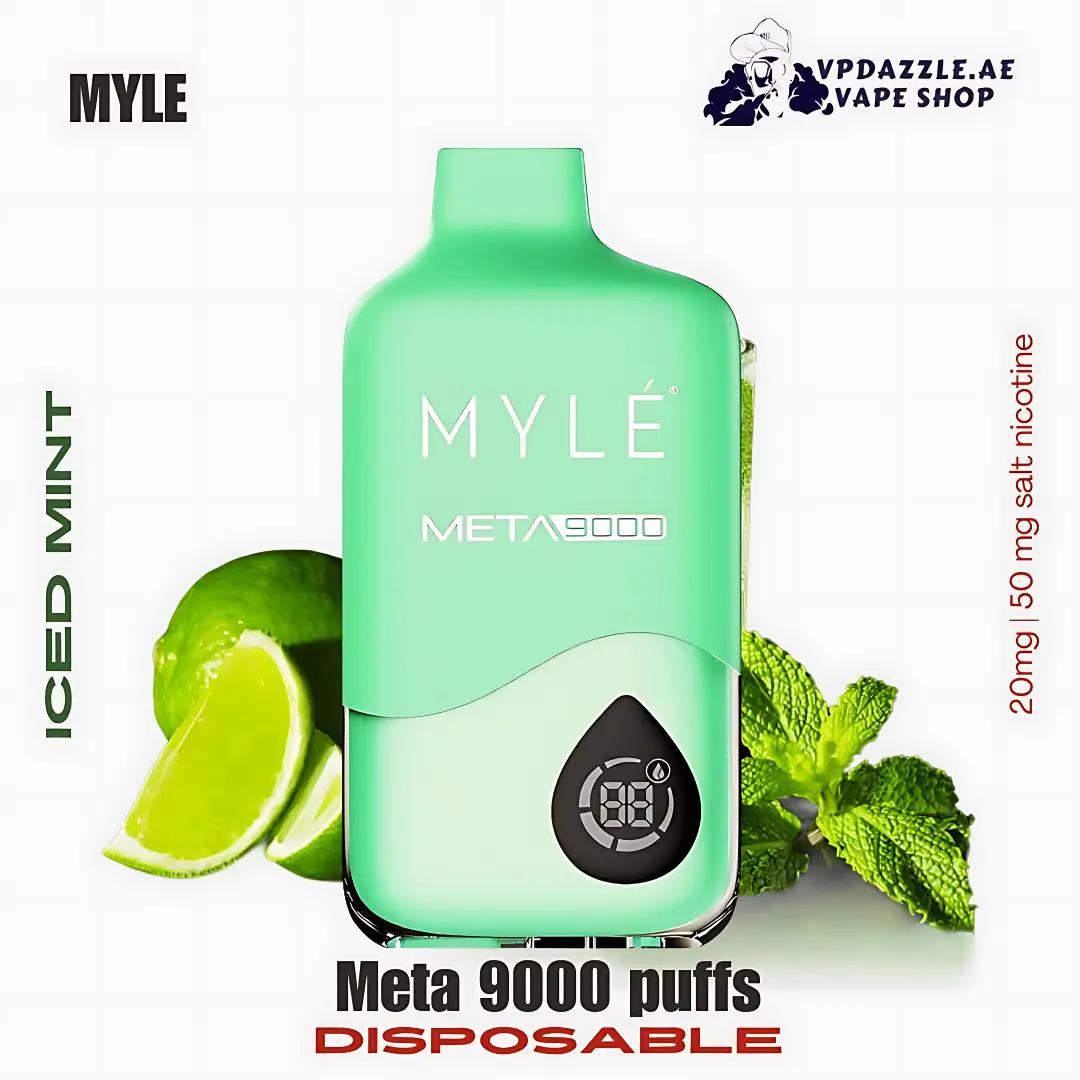 Myle Meta 9000 Puffs Disposable Vape iced mint