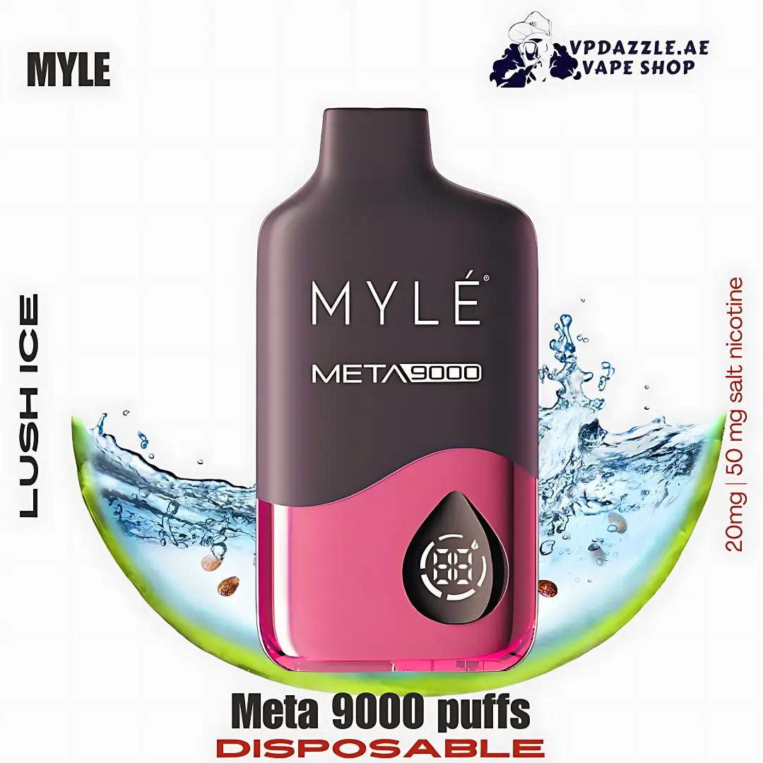 Myle Meta 9000 Puffs Disposable Vape lush ice in UAE