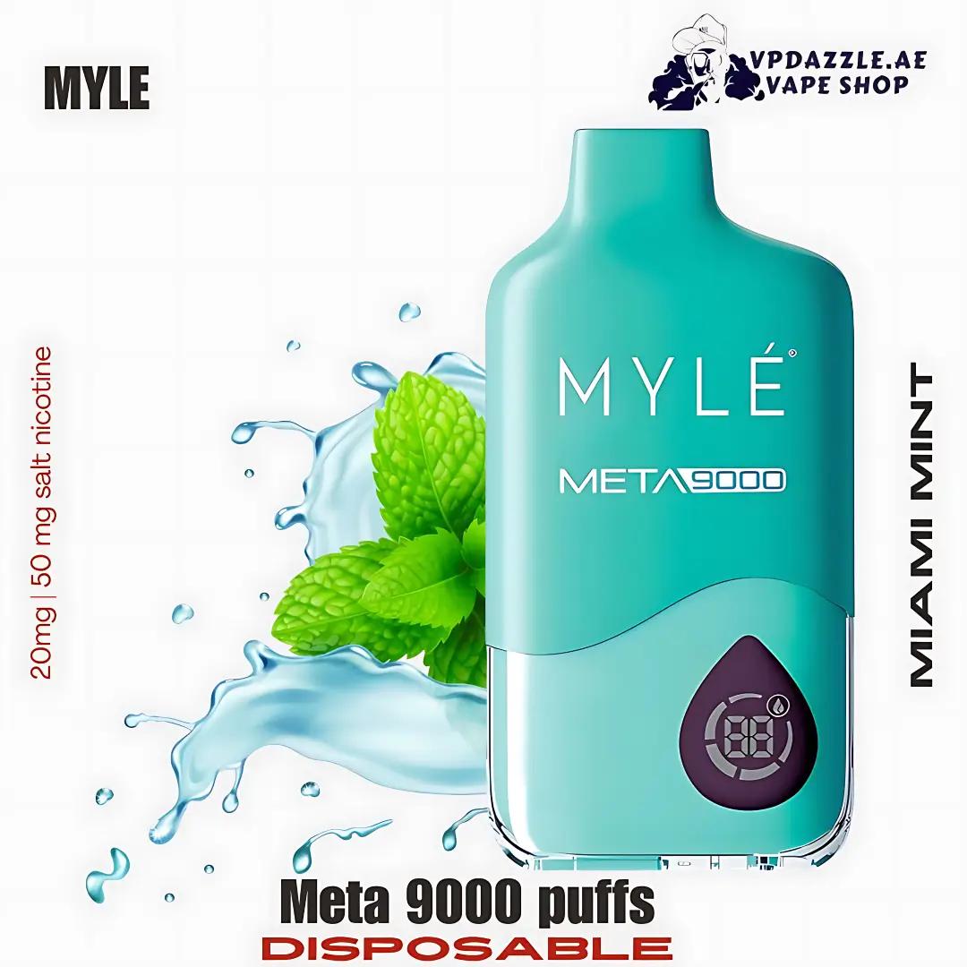 Myle Meta 9000 Puffs Disposable Vape miami mint
