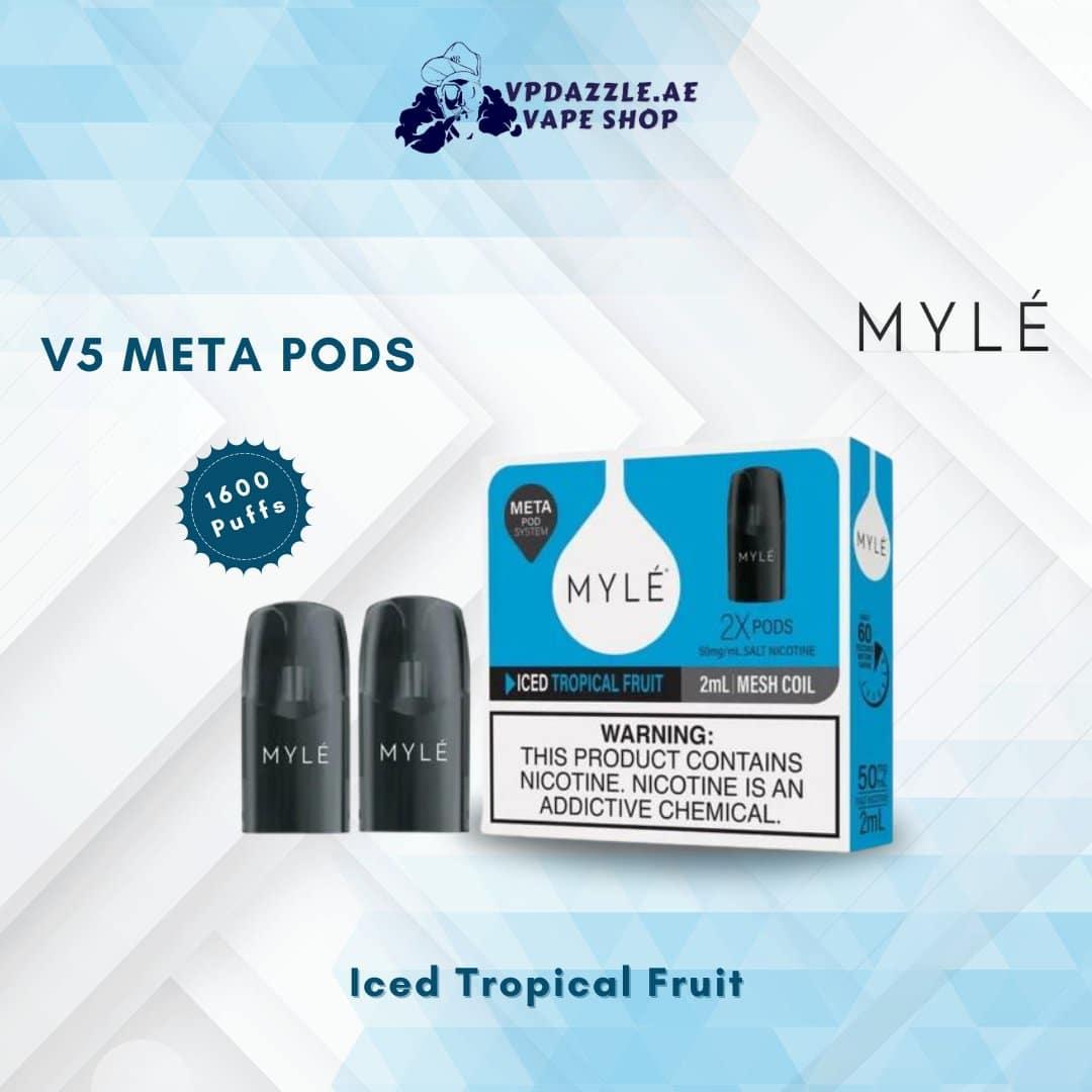 Myle meta Iced Tropical Fruit 1600 puffs