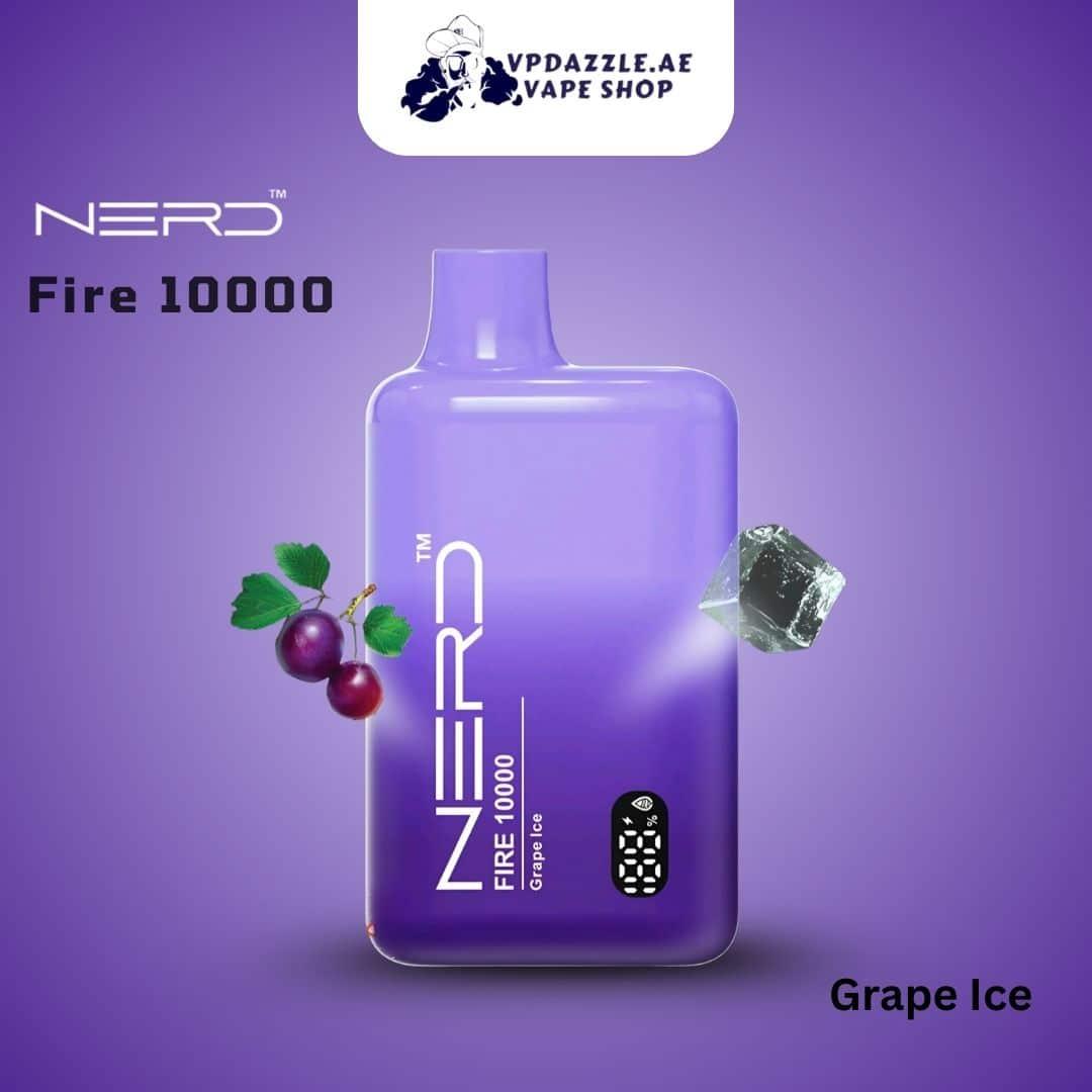 Nerd Fire Grape Ice 10000 Puffs