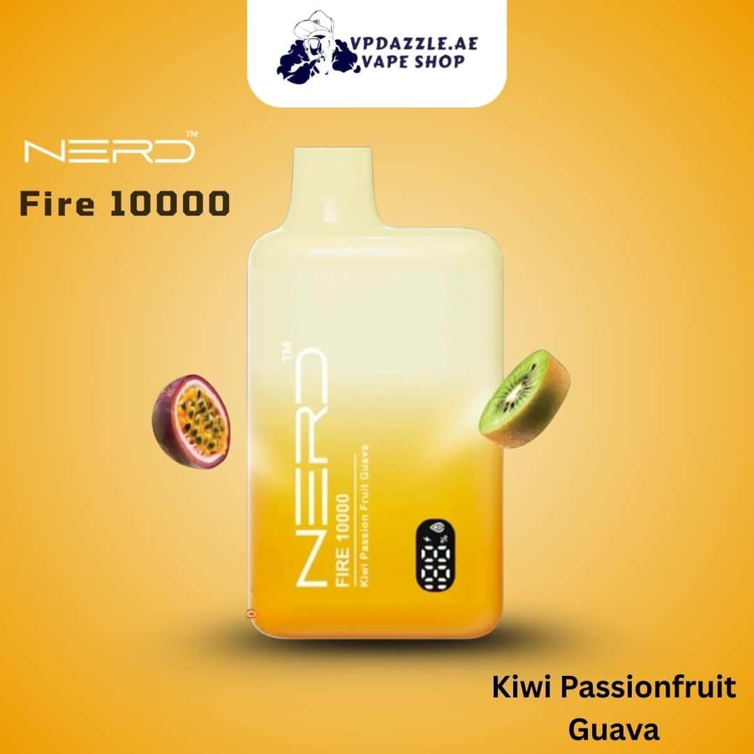 Nerd Fire Kiwi Passionfruit Guava 10000 Puffs