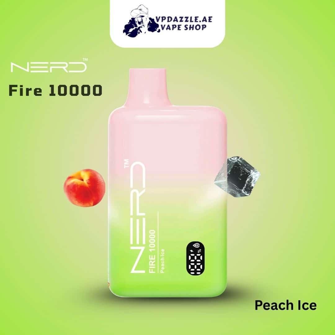 Nerd Fire Peach Ice 10000 Puffs