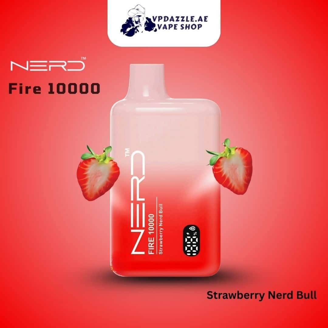 Nerd Fire Strawberry Nerd Bull 10000 Puffs