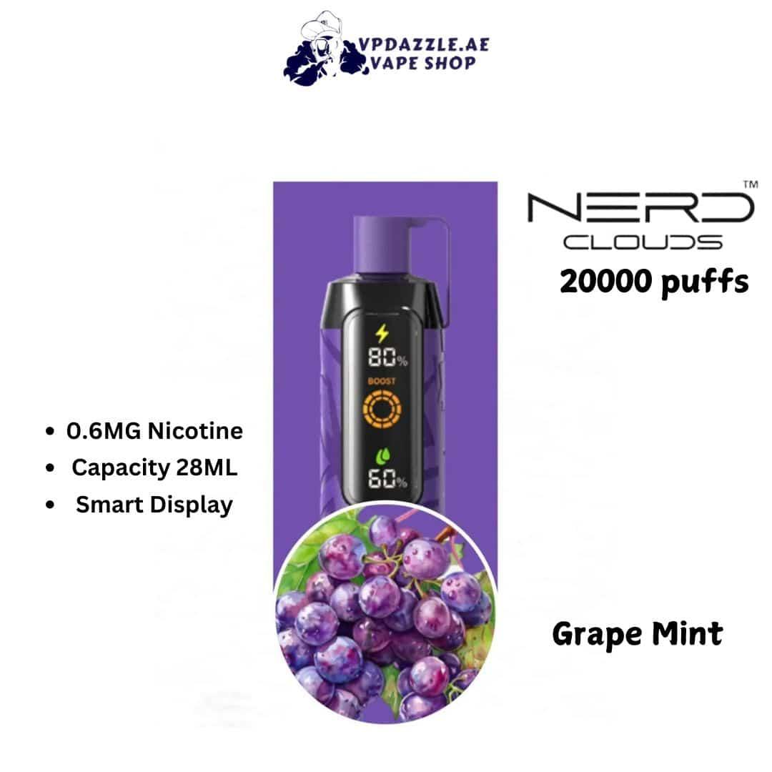 Nerd cloud Grape Mint 20k puffs