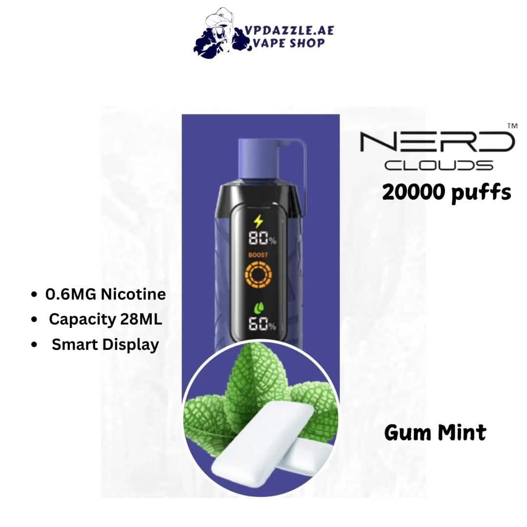 Nerd cloud Gum Mint 20k puffs