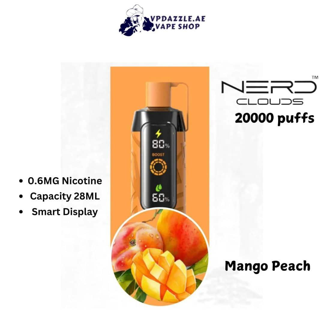 Nerd cloud Mango Peach 20k puffs