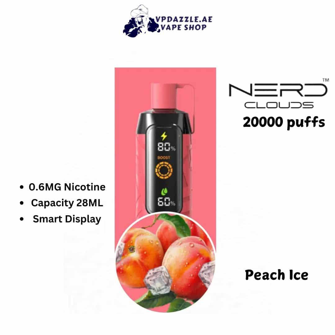 Nerd cloud Peach Ice 20k puffs