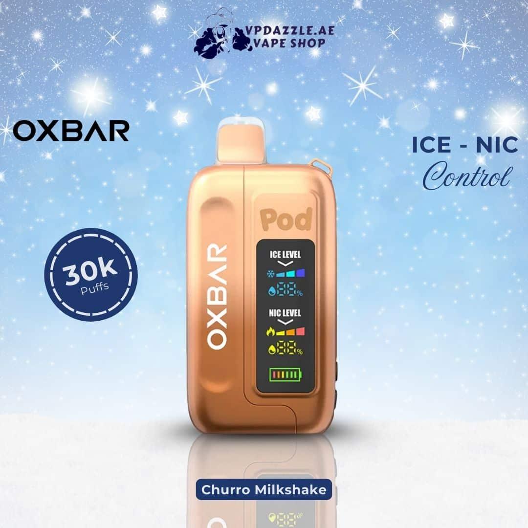 Oxbar Ice Nic Control Churro Milkshake 35000 Puffs