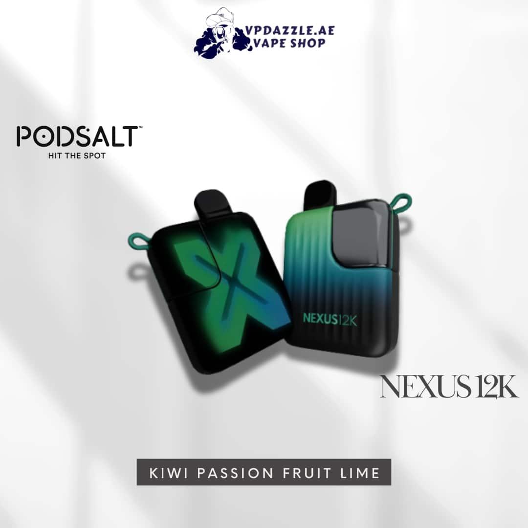 PODSALT NEXUS KIWI PASSION FRUIT LIME 12000 PUFFS