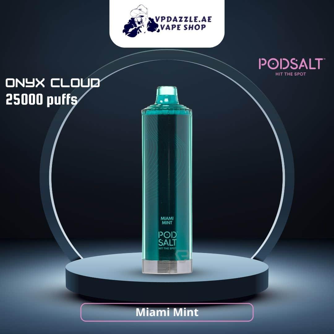 Pod Salt Onyx Cloud Miami Mint 25000 Puffs