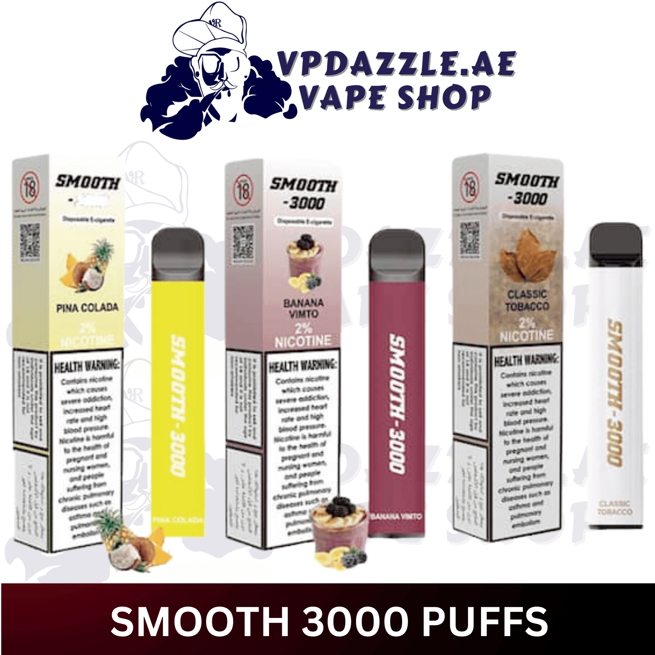SMOOTH DISPOSABLE VAPE 3000 PUFFS