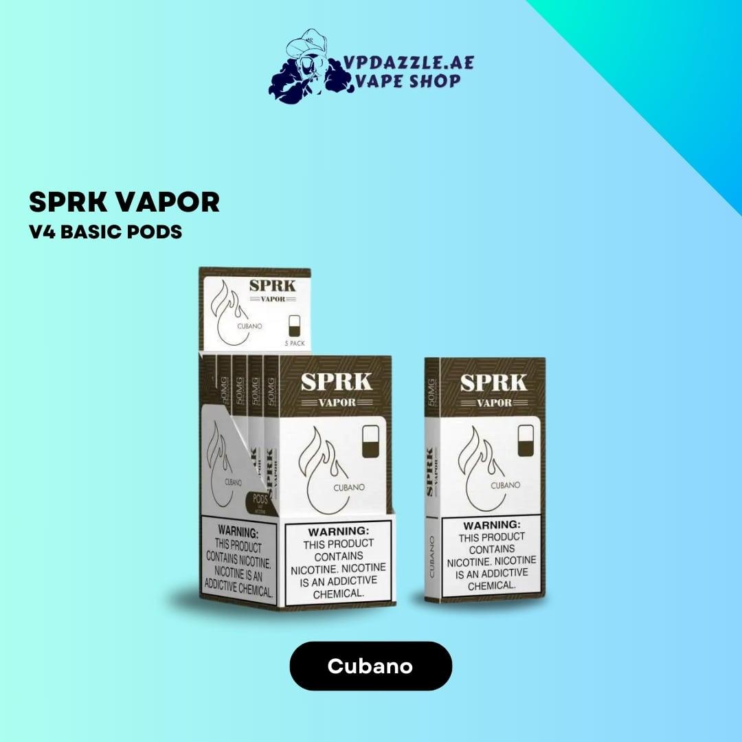 SPRK VAPOR V4 Cubano Basic Pods