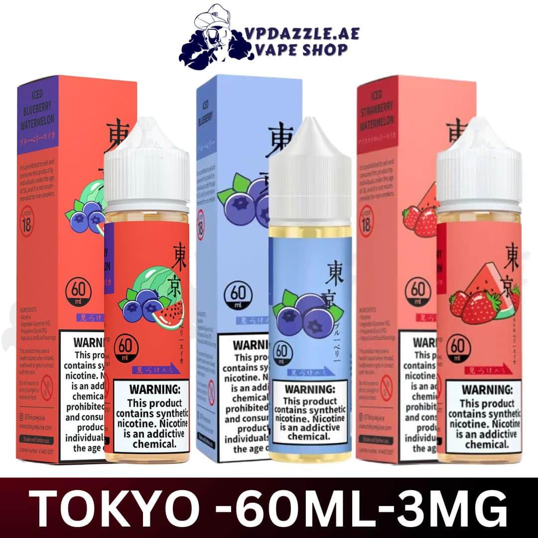 Tokyo E-Liquid 60ml All Flavors 3mg