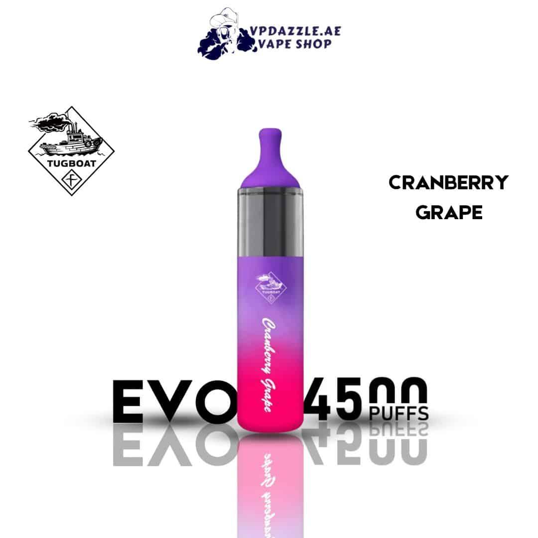 TUGBOAT EVO CRANBERRY GRAPE 4500 PUFFS