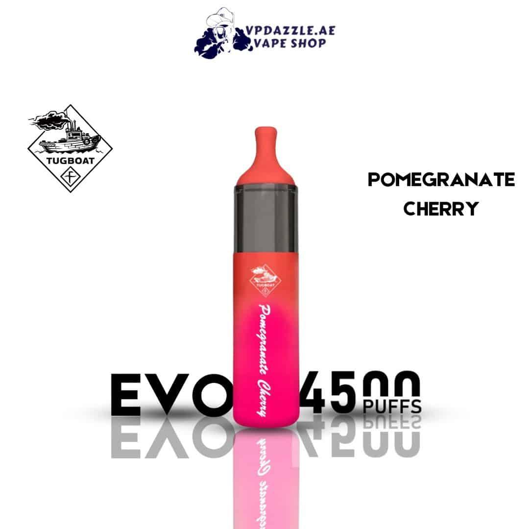 TUGBOAT EVO POMEGRANATE CHERRY 4500 PUFFS