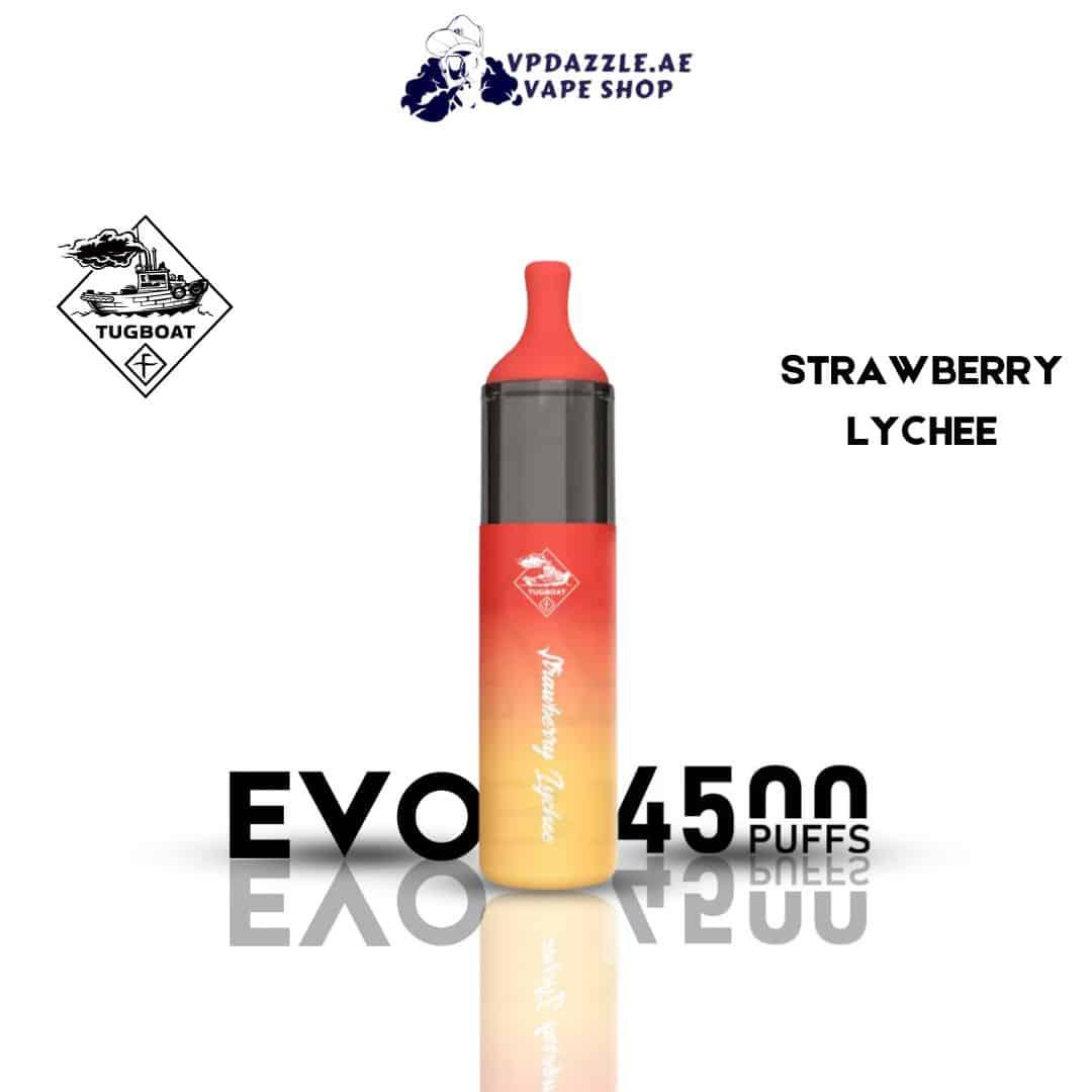 TUGBOAT EVO STRAWBERRY LYCHEE 4500 PUFFS