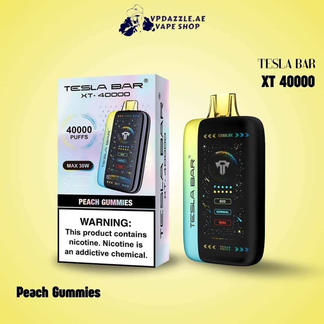 Tesla Bar XT Peach Gummies 40000 puffs