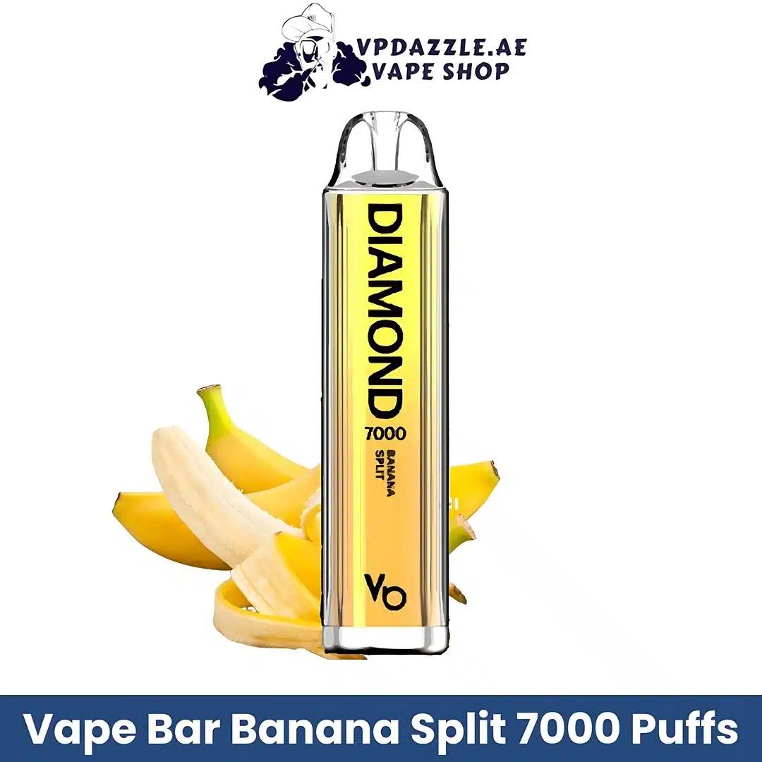 Vapes Bars Diamond 7000 Puffs Banana split Flavor