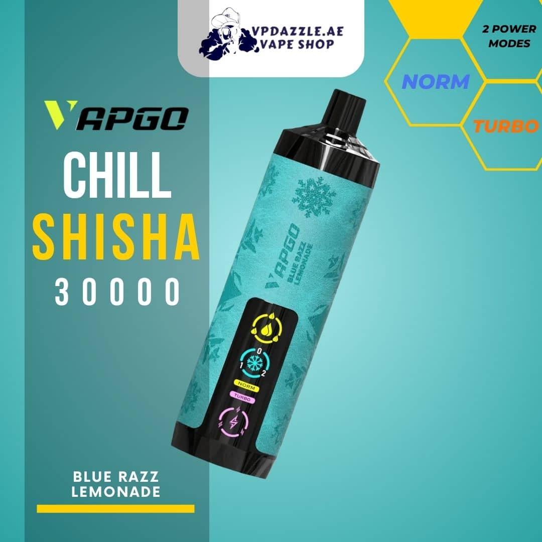 Vapgo Bar Chill Shisha Blue Razz Lemonade 30000 Puffs