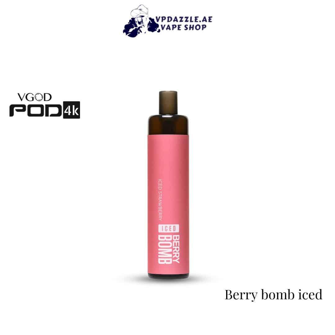 Vgod 4k Pod Berry bomb iced 4000 puffs