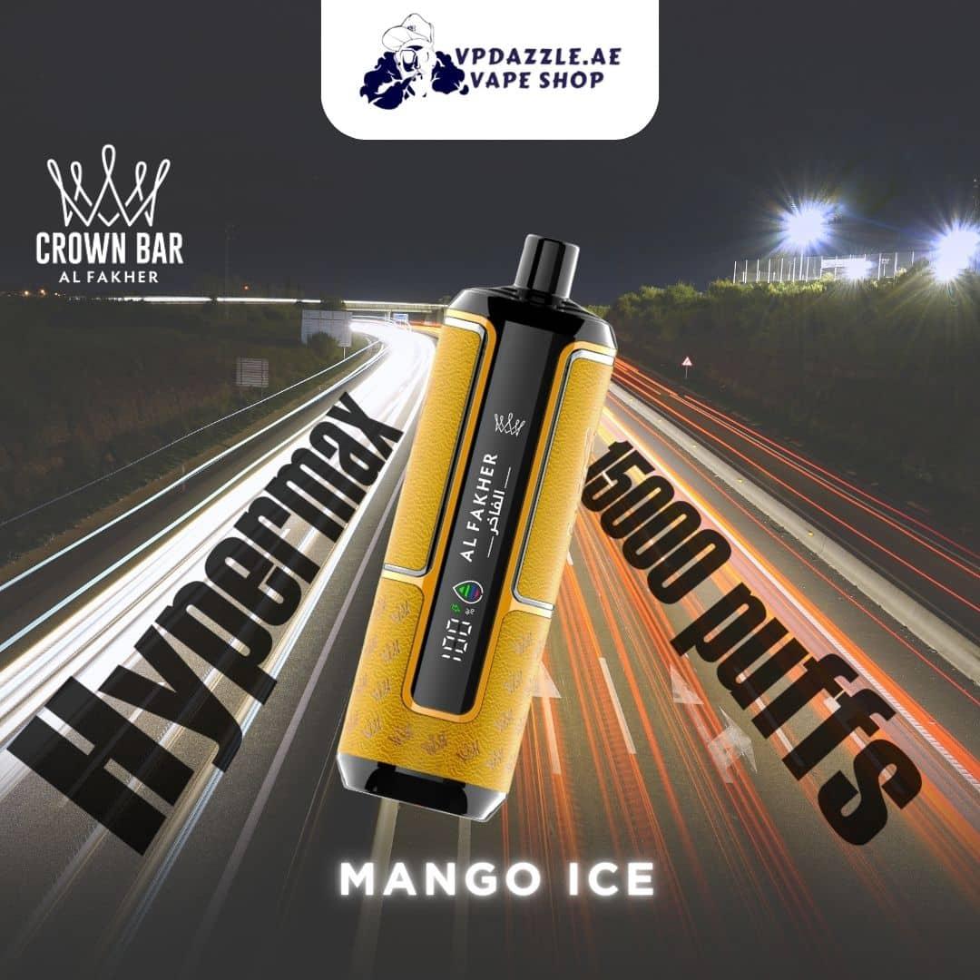 crown bar al fakher hypermax mango ice 15000 puffs