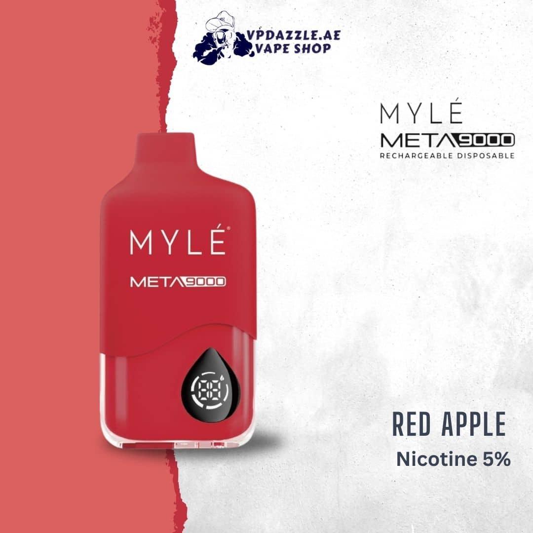myle meta red apple 9000