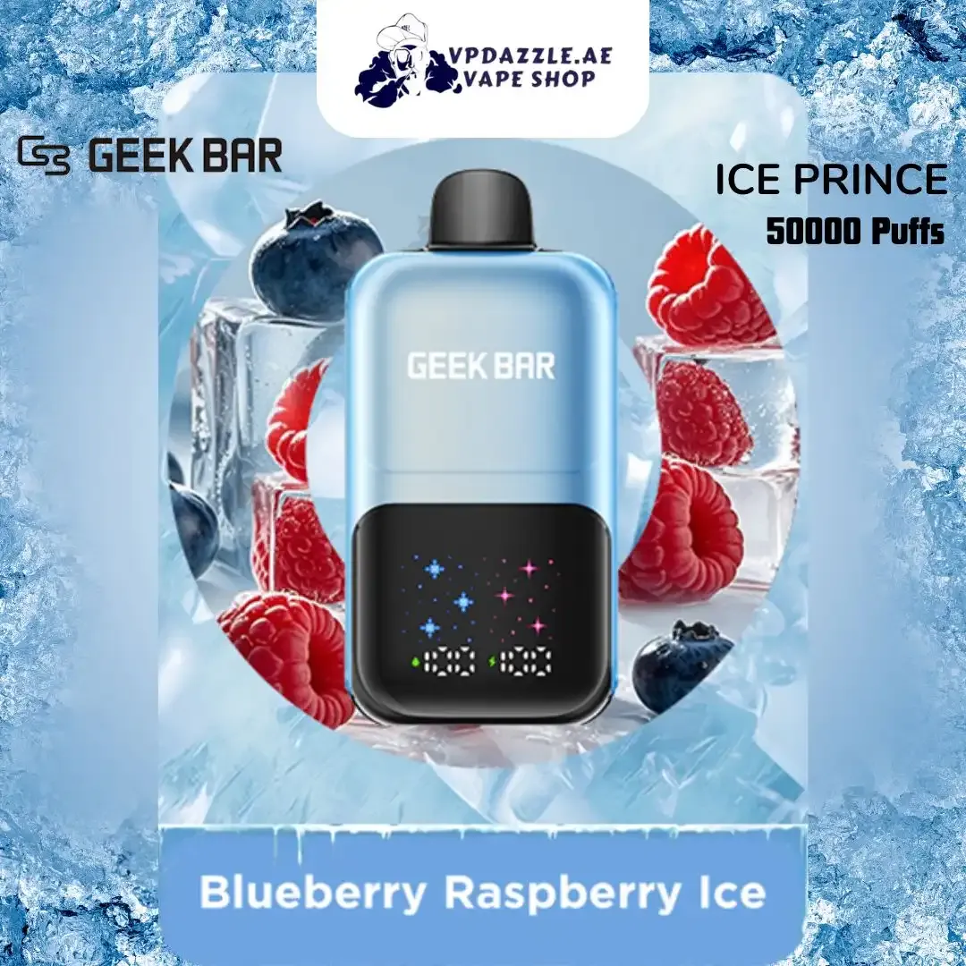 geek-bar-iceprince blueberry raspberry ice flavor 50000 puffs