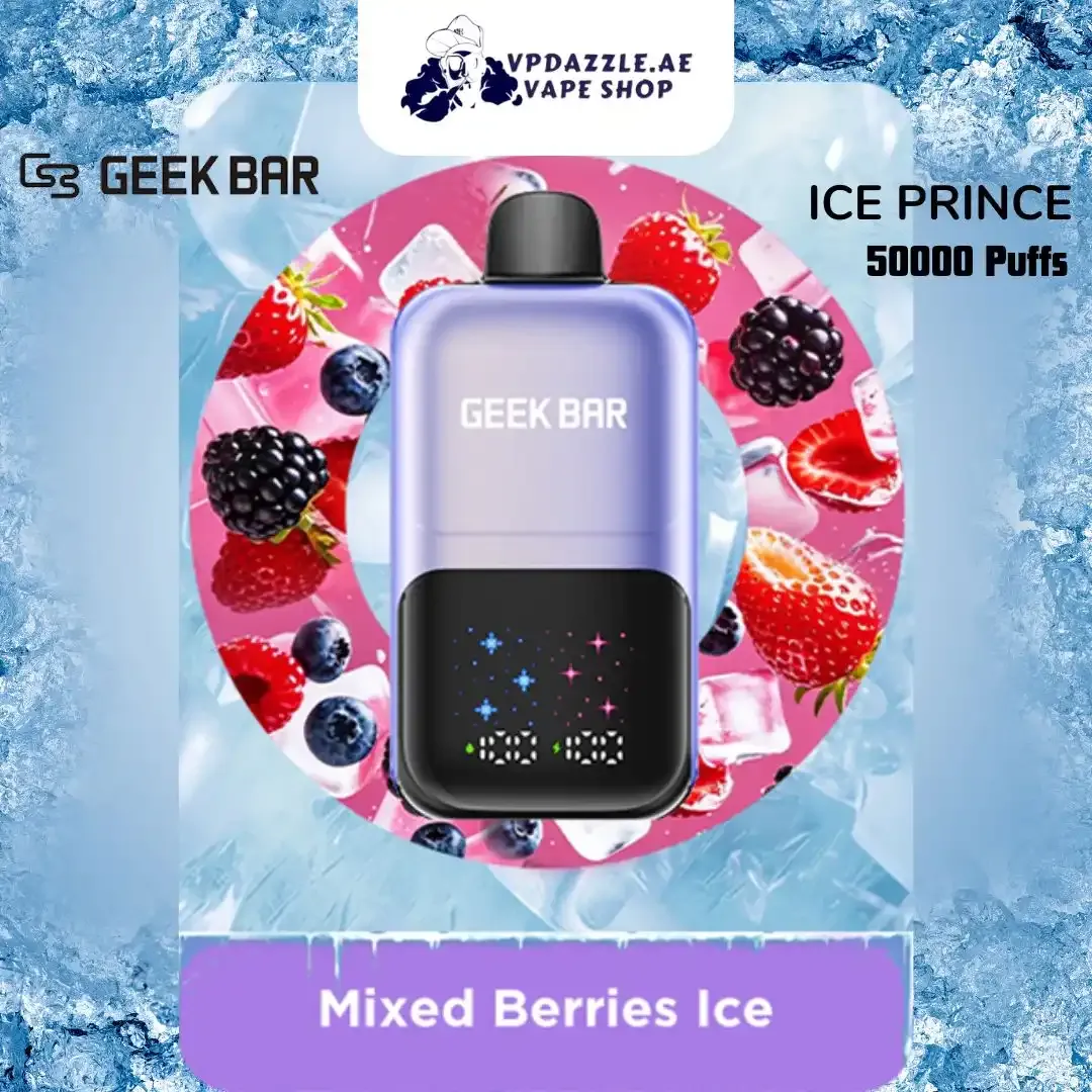 geek-bar-iceprince blueberry raspberry ice flavor 50000 puffs