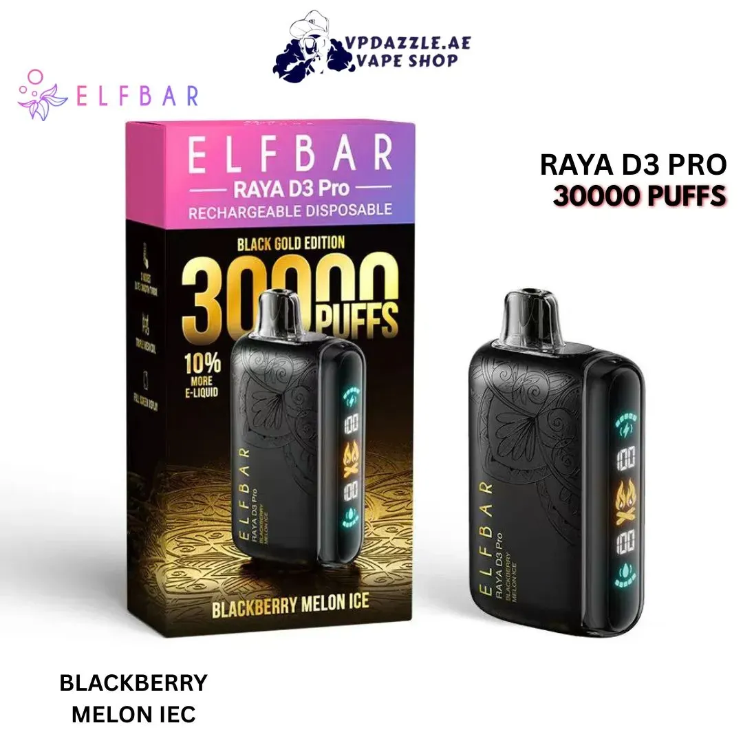 elfbar raya d3 pro bluberry ice flavor 30000 puffs