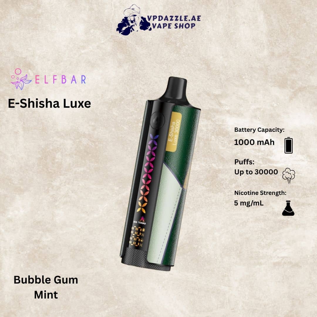 Elfbar E-Shisha Luxe Bubble Gum Mint 30000 Puffs