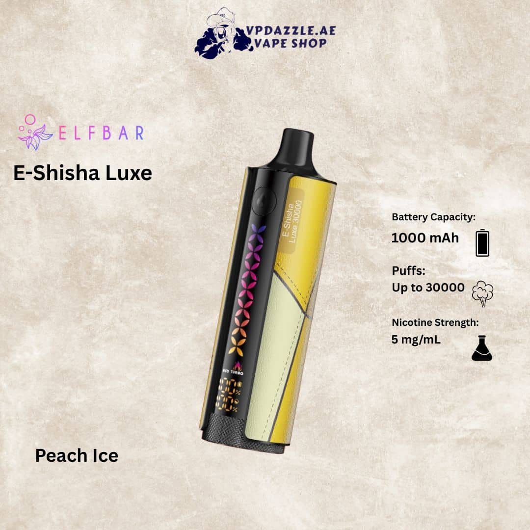 Elfbar E-Shisha Luxe Peach Ice 30000 Puffs