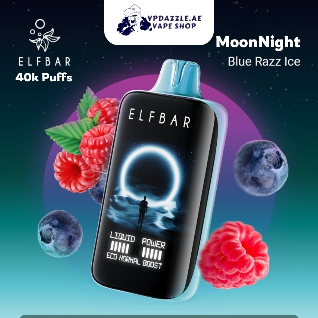 Elfbar MoonNight Blue Razz Ice 40k Puffs