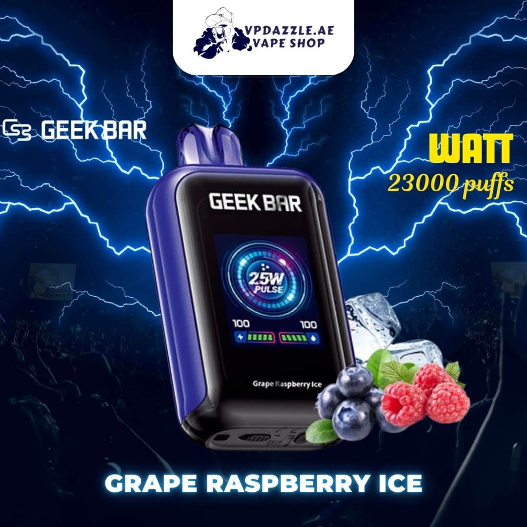 Geekbar Watt Grape Raspberry Ice 23k puffs