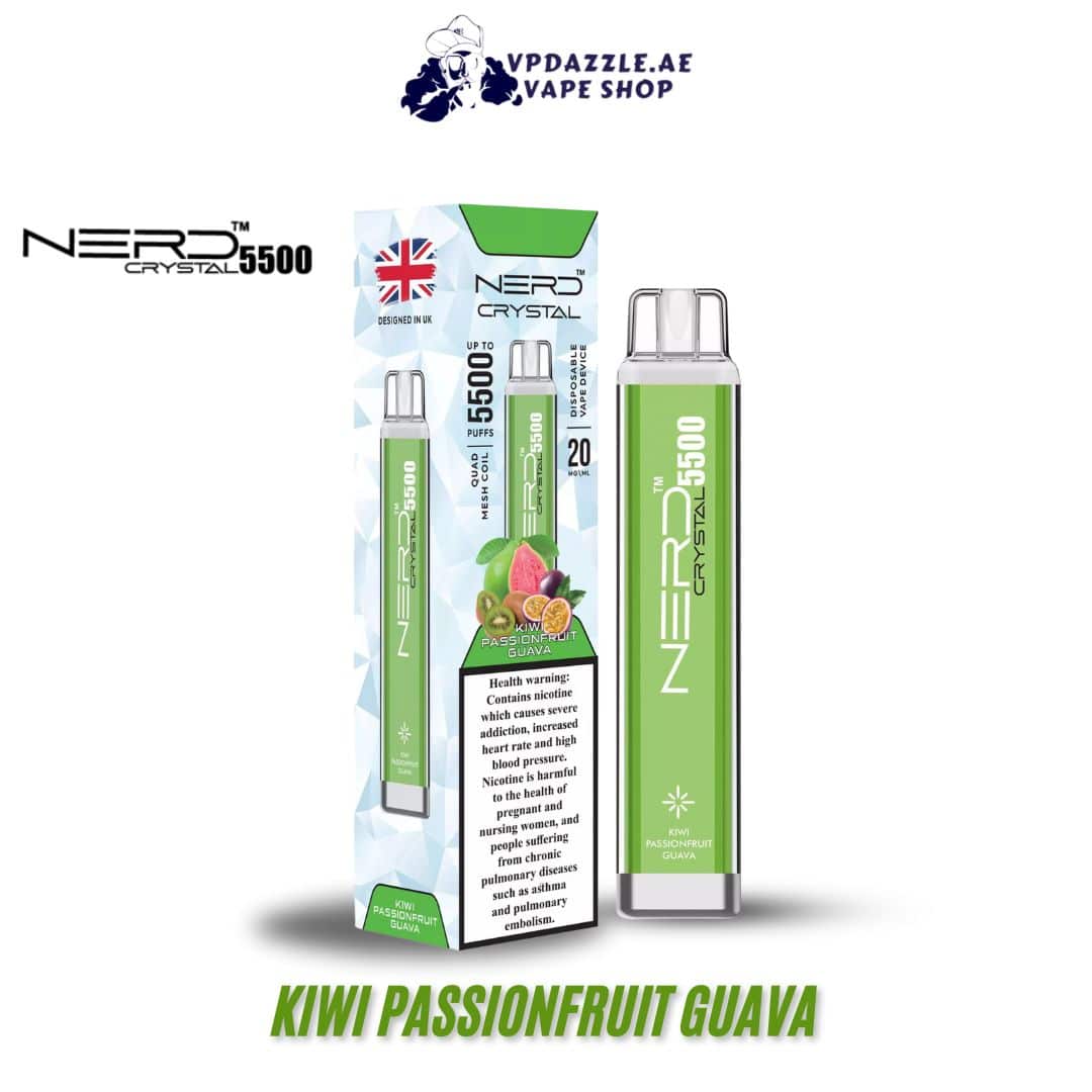 Nerd Crystal KIWI PASSIONFRUIT GUAVA 5500 puffs