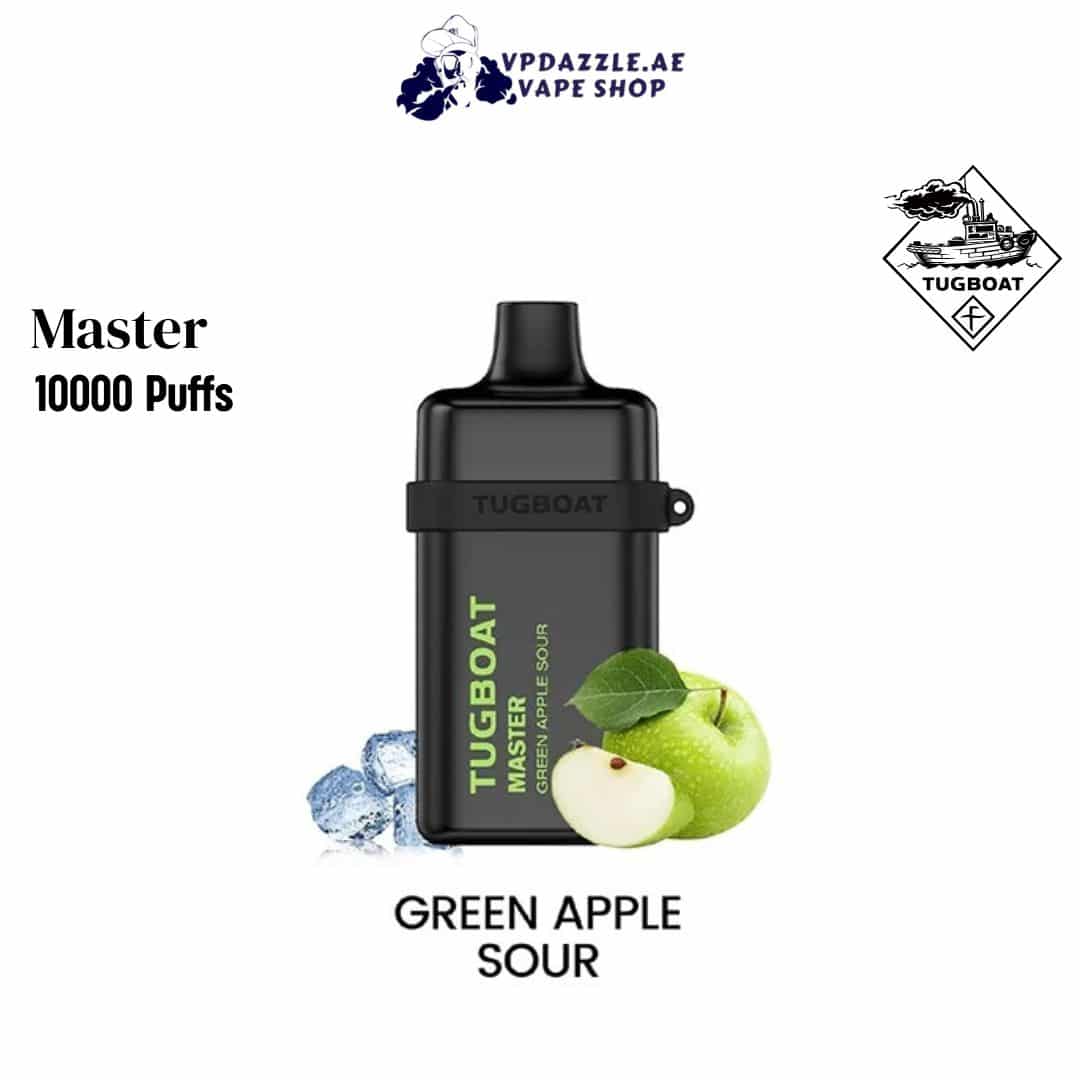 Tugboat Master Green Apple Sour 10000 Puffs