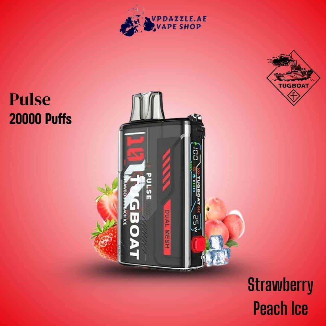 Tugboat Pulse Strawberry Peach Ice 20000 Puffs