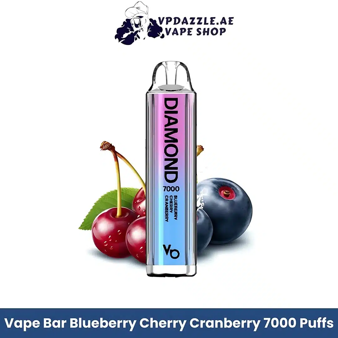 Vapes Bars Diamond 7000 Puffs Blueberry Cherry Cranberry Flavor
