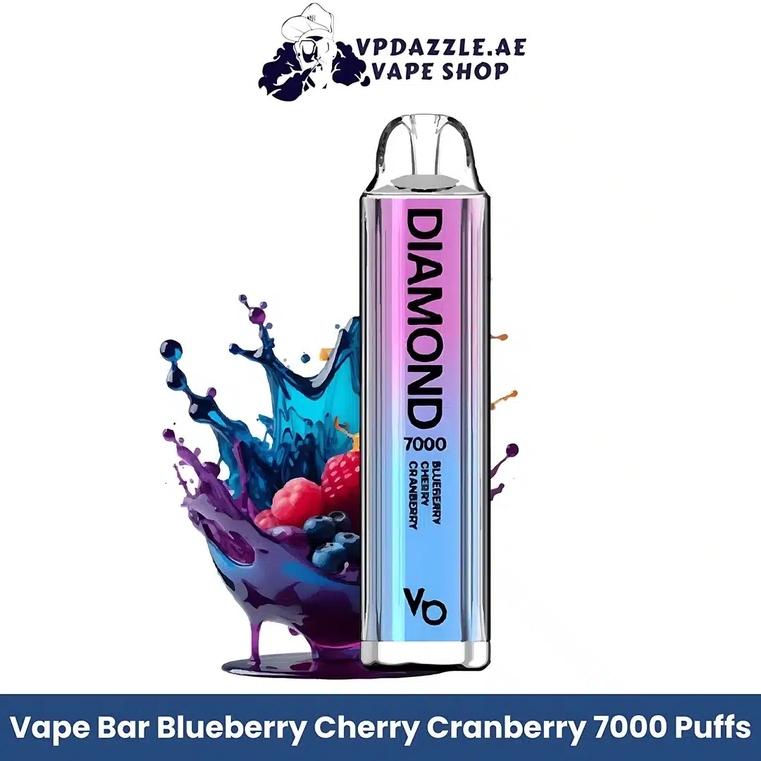 Vapes Bars Diamond 7000 Puffs Blueberry Cherry Cranberry