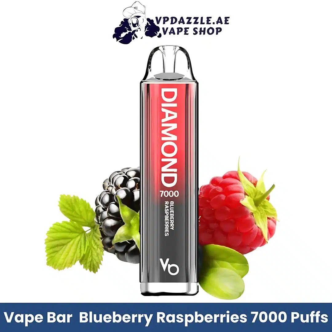 Vapes Bars Diamond 7000 Puffs Blueberry Raspberries Flavor