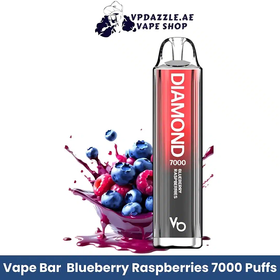 Vapes Bars Diamond 7000 Puffs Blueberry Raspberries