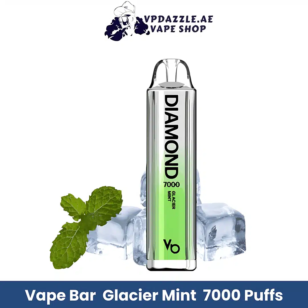 Vapes Bars Diamond 7000 Puffs Glacier Mint Flavor