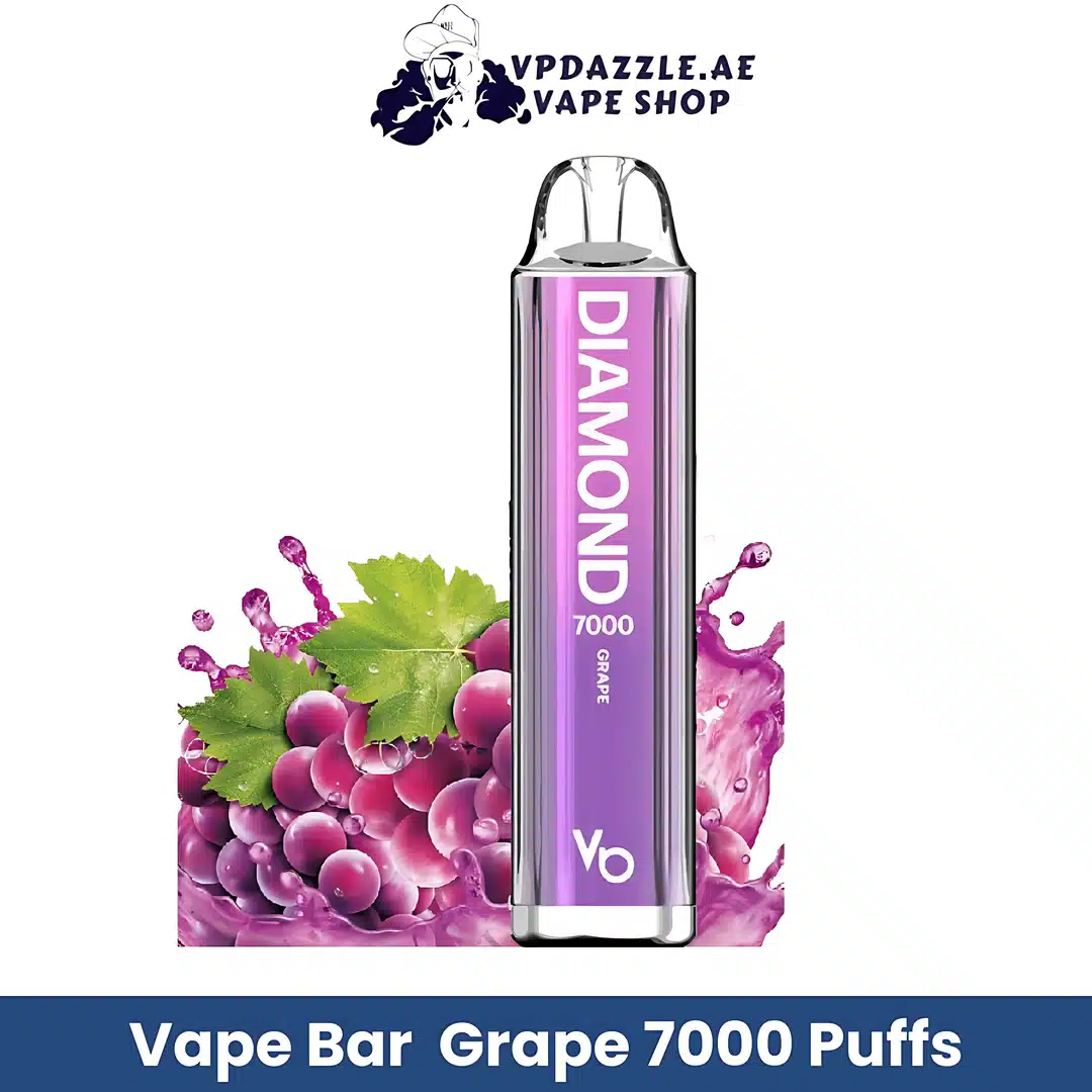 Vapes Bars Diamond 7000 Puffs Grape Flavor